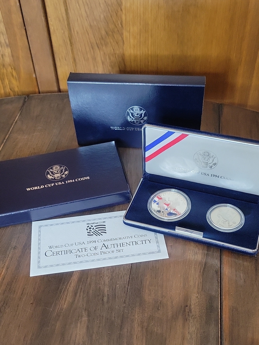 1994 World Cup Us Mint 2 Coin Proof Set